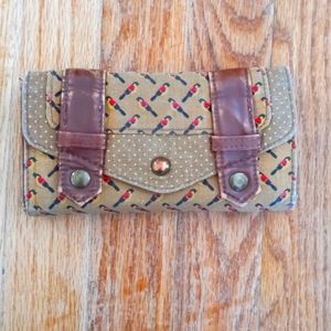 Distressed boho wallet